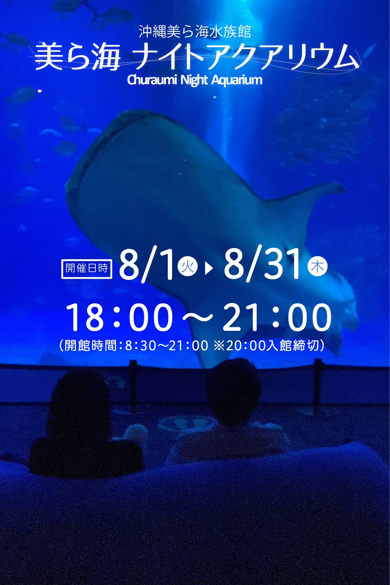 沖縄 美ら海水族館 ポストカード付大人2枚分利用期限2023年10月31日